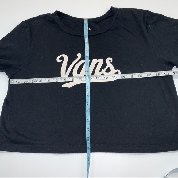 Black and White Vans Logo T-shirt or Crop Tee - Picture 6 of 6